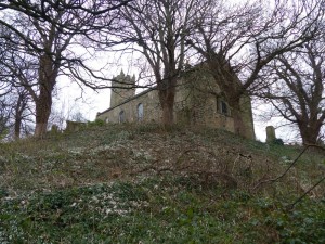 Tranent Parish church sits on top of a steep incline