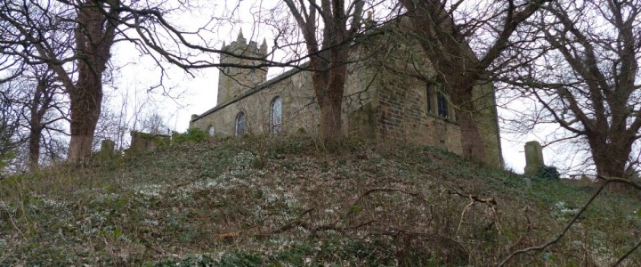 Tranent Parish church sits on top of a steep incline