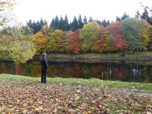 Dunkeld autumn river tay